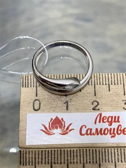 *Кольцо р.17 Голубой Топаз арт. SM-R02899-X-W-SBT-X-X-594 вес 2,56 г - фото 259607