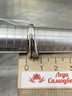 *Кольцо р.18,5 Голубой Топаз арт. SM-R02899-X-W-SBT-X-X-615 вес 2,77 г - фото 259614