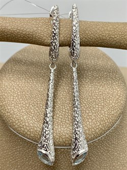 *Серьги Голубой Топаз арт. SM-E00740-X-W-SBT-X-X-276 вес 5,93 г - фото 259621 *Серьги Голубой Топаз арт. SM-E00740-X-W-SBT-X-X-276 вес 5,93 г - фото 259621