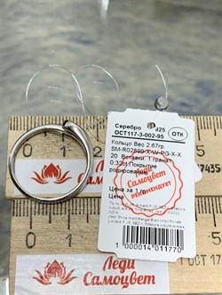 *Кольцо р.20 Гранат арт. SM-R02899-X-W-PG-X-X-643 вес 2,67 г - фото 259651