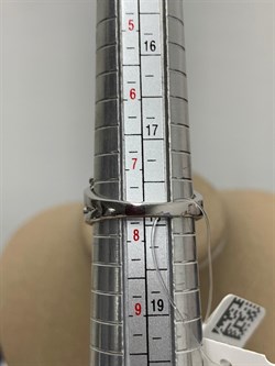 *Кольцо р.18 Голубой Топаз арт. SM-R02901-X-W-SBT-X-W-735 вес 4,29 г - фото 259682