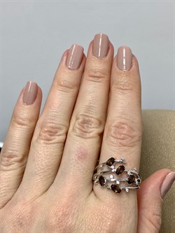 *Кольцо р.18,5 Дымчатый Кварц арт. SM-R02901-X-W-BR-X-W-851 вес 4,52 г - фото 259818 *Кольцо р.18,5 Дымчатый Кварц арт. SM-R02901-X-W-BR-X-W-851 вес 4,52 г - фото 259818