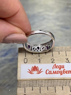 *Кольцо р.18,5 Аметист арт. SM-R02909-X-W-Pur-X-W-805 вес 3,45 г - фото 259922 *Кольцо р.18,5 Аметист арт. SM-R02909-X-W-Pur-X-W-805 вес 3,45 г - фото 259922