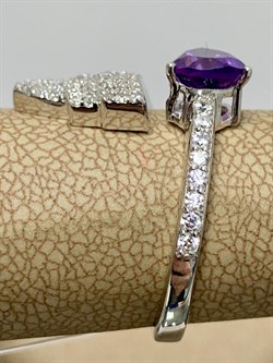 *Кольцо р.17 Аметист арт. SM-R02915-X-W-Pur-X-W-271 вес 3,82 г - фото 259985 *Кольцо р.17 Аметист арт. SM-R02915-X-W-Pur-X-W-271 вес 3,82 г - фото 259985