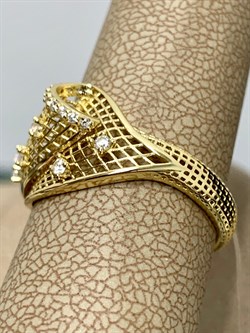 *Кольцо р.19 Сеточки Белый Фианит Микро Вставки арт. FA-R02289-X-L-X-X-W-012 вес 1,96 г - фото 260097 *Кольцо р.19 Сеточки Белый Фианит Микро Вставки арт. FA-R02289-X-L-X-X-W-012 вес 1,96 г - фото 260097