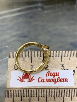 *Кольцо р.19 Сеточки Белый Фианит Микро Вставки арт. FA-R02289-X-L-X-X-W-012 вес 1,96 г - фото 260105 *Кольцо р.19 Сеточки Белый Фианит Микро Вставки арт. FA-R02289-X-L-X-X-W-012 вес 1,96 г - фото 260105