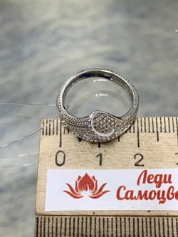 *Кольцо р.18 Сеточки Белый Фианит Микро Вставки арт. FA-R02289-X-W-X-X-W-087 вес 1,79 г - фото 260144 *Кольцо р.18 Сеточки Белый Фианит Микро Вставки арт. FA-R02289-X-W-X-X-W-087 вес 1,79 г - фото 260144