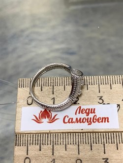 *Кольцо р.19 Сеточки Белый Фианит Микро Вставки арт. FA-R02289-X-W-X-X-W-145 вес 1,97 г - фото 260153 *Кольцо р.19 Сеточки Белый Фианит Микро Вставки арт. FA-R02289-X-W-X-X-W-145 вес 1,97 г - фото 260153