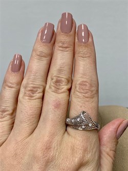 *Кольцо р.19 Сеточки Белый Фианит Микро Вставки арт. FA-R02289-X-W-X-X-W-145 вес 1,97 г - фото 260154 *Кольцо р.19 Сеточки Белый Фианит Микро Вставки арт. FA-R02289-X-W-X-X-W-145 вес 1,97 г - фото 260154