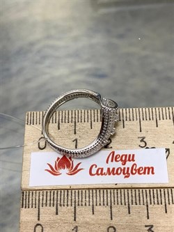 *Кольцо р.19 Сеточки Белый Фианит Микро Вставки арт. FA-R02289-X-W-X-X-W-145 вес 1,97 г - фото 260156 *Кольцо р.19 Сеточки Белый Фианит Микро Вставки арт. FA-R02289-X-W-X-X-W-145 вес 1,97 г - фото 260156