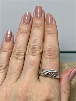 *Кольцо р.19 Сеточки Белый Фианит Микро Вставки арт. FA-R02291-X-W-X-X-W-439 вес 2,41 г - фото 260198 *Кольцо р.19 Сеточки Белый Фианит Микро Вставки арт. FA-R02291-X-W-X-X-W-439 вес 2,41 г - фото 260198