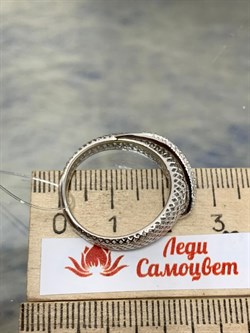 *Кольцо р.19 Сеточки Белый Фианит Микро Вставки арт. FA-R02291-X-W-X-X-W-439 вес 2,41 г - фото 260199 *Кольцо р.19 Сеточки Белый Фианит Микро Вставки арт. FA-R02291-X-W-X-X-W-439 вес 2,41 г - фото 260199