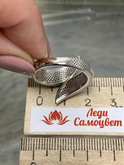 *Кольцо р.18 Сеточки Белый Фианит Микро Вставки арт. FA-R02307-X-W-X-X-W-296 вес 2,72 г - фото 260262 *Кольцо р.18 Сеточки Белый Фианит Микро Вставки арт. FA-R02307-X-W-X-X-W-296 вес 2,72 г - фото 260262