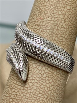 *Кольцо р.18 Сеточки Белый Фианит Микро Вставки арт. FA-R02307-X-W-X-X-W-296 вес 2,72 г - фото 260266 *Кольцо р.18 Сеточки Белый Фианит Микро Вставки арт. FA-R02307-X-W-X-X-W-296 вес 2,72 г - фото 260266