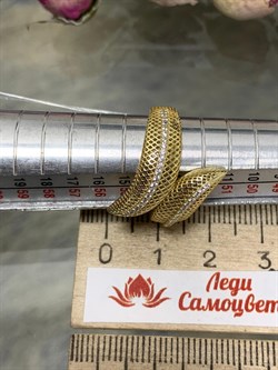 *Кольцо р.17 Сеточки Белый Фианит Микро Вставки арт. FA-R02307-X-L-X-X-W-092 вес 2,8 г - фото 260280 *Кольцо р.17 Сеточки Белый Фианит Микро Вставки арт. FA-R02307-X-L-X-X-W-092 вес 2,8 г - фото 260280