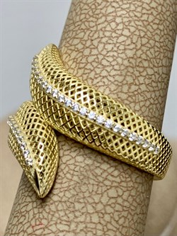 *Кольцо р.18 Сеточки Белый Фианит Микро Вставки арт. FA-R02307-X-L-X-X-W-152 вес 2,89 г - фото 260294 *Кольцо р.18 Сеточки Белый Фианит Микро Вставки арт. FA-R02307-X-L-X-X-W-152 вес 2,89 г - фото 260294