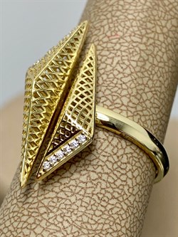 *Кольцо р.17 Сеточки Белый Фианит Микро Вставки арт. FA-R02303-X-L-X-X-W-795 вес 3,18 г - фото 260321 *Кольцо р.17 Сеточки Белый Фианит Микро Вставки арт. FA-R02303-X-L-X-X-W-795 вес 3,18 г - фото 260321