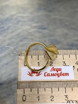 *Кольцо р.19 Сеточки Белый Фианит Микро Вставки арт. FA-R02303-X-L-X-X-W-881 вес 3,22 г - фото 260356 *Кольцо р.19 Сеточки Белый Фианит Микро Вставки арт. FA-R02303-X-L-X-X-W-881 вес 3,22 г - фото 260356