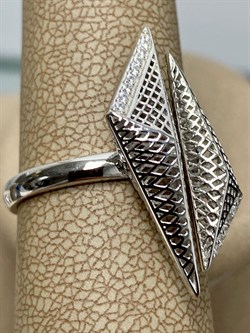 *Кольцо р.17 Сеточки Белый Фианит Микро Вставки арт. FA-R02303-X-W-X-X-W-924 вес 3,1 г - фото 260361 *Кольцо р.17 Сеточки Белый Фианит Микро Вставки арт. FA-R02303-X-W-X-X-W-924 вес 3,1 г - фото 260361