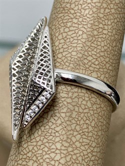 *Кольцо р.18 Сеточки Белый Фианит Микро Вставки арт. FA-R02303-X-W-X-X-W-001 вес 3,01 г - фото 260373 *Кольцо р.18 Сеточки Белый Фианит Микро Вставки арт. FA-R02303-X-W-X-X-W-001 вес 3,01 г - фото 260373