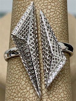 *Кольцо р.18 Сеточки Белый Фианит Микро Вставки арт. FA-R02303-X-W-X-X-W-001 вес 3,01 г - фото 260374 *Кольцо р.18 Сеточки Белый Фианит Микро Вставки арт. FA-R02303-X-W-X-X-W-001 вес 3,01 г - фото 260374