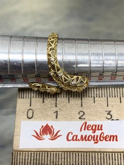 *Кольцо р.17 Сеточки Белый Фианит Микро Вставки арт. FA-R02322-X-L-X-X-W-670 вес 2,05 г - фото 260417 *Кольцо р.17 Сеточки Белый Фианит Микро Вставки арт. FA-R02322-X-L-X-X-W-670 вес 2,05 г - фото 260417