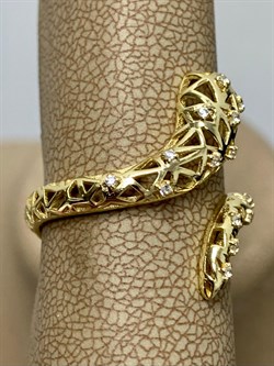 *Кольцо р.17 Сеточки Белый Фианит Микро Вставки арт. FA-R02322-X-L-X-X-W-670 вес 2,05 г - фото 260419 *Кольцо р.17 Сеточки Белый Фианит Микро Вставки арт. FA-R02322-X-L-X-X-W-670 вес 2,05 г - фото 260419