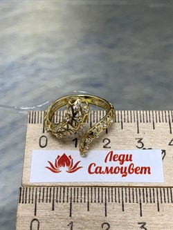 *Кольцо р.17 Сеточки Белый Фианит Микро Вставки арт. FA-R02322-X-L-X-X-W-670 вес 2,05 г - фото 260423 *Кольцо р.17 Сеточки Белый Фианит Микро Вставки арт. FA-R02322-X-L-X-X-W-670 вес 2,05 г - фото 260423