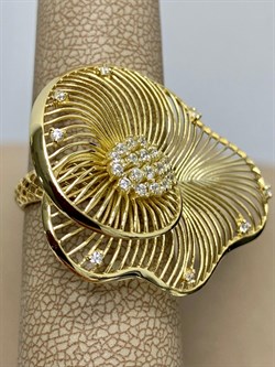 *Кольцо р.18 Сеточки Белый Фианит Микро Вставки арт. FA-R03216-X-L-X-X-W-779 вес 3,96 г - фото 260579 *Кольцо р.18 Сеточки Белый Фианит Микро Вставки арт. FA-R03216-X-L-X-X-W-779 вес 3,96 г - фото 260579