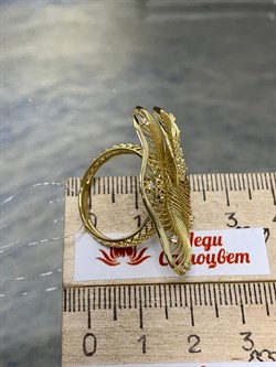 *Кольцо р.19 Сеточки Белый Фианит Микро Вставки арт. FA-R03216-X-L-X-X-W-824 вес 4,17 г - фото 260597 *Кольцо р.19 Сеточки Белый Фианит Микро Вставки арт. FA-R03216-X-L-X-X-W-824 вес 4,17 г - фото 260597