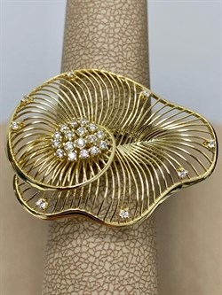 *Кольцо р.17 Сеточки Белый Фианит Микро Вставки арт. FA-R03216-X-L-X-X-W-742 вес 3,85 г - фото 260600 *Кольцо р.17 Сеточки Белый Фианит Микро Вставки арт. FA-R03216-X-L-X-X-W-742 вес 3,85 г - фото 260600