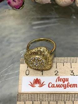 *Кольцо р.17 Сеточки Белый Фианит Микро Вставки арт. FA-R03218-X-L-W-X-W-021 вес 3,83 г - фото 260665 *Кольцо р.17 Сеточки Белый Фианит Микро Вставки арт. FA-R03218-X-L-W-X-W-021 вес 3,83 г - фото 260665