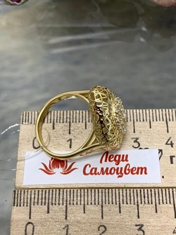 *Кольцо р.17 Сеточки Белый Фианит Микро Вставки арт. FA-R03218-X-L-W-X-W-021 вес 3,83 г - фото 260666 *Кольцо р.17 Сеточки Белый Фианит Микро Вставки арт. FA-R03218-X-L-W-X-W-021 вес 3,83 г - фото 260666