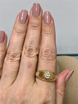 *Кольцо р.19 Сеточки Белый Фианит Микро Вставки арт. FA-R03215-X-L-W-X-W-506 вес 3 г - фото 260755 *Кольцо р.19 Сеточки Белый Фианит Микро Вставки арт. FA-R03215-X-L-W-X-W-506 вес 3 г - фото 260755