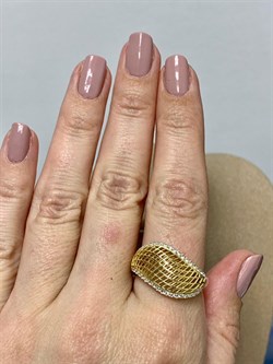 *Кольцо р.19 Сеточки Белый Фианит Микро Вставки арт. FA-R02302-X-L-X-X-W-578 вес 3,48 г - фото 260793 *Кольцо р.19 Сеточки Белый Фианит Микро Вставки арт. FA-R02302-X-L-X-X-W-578 вес 3,48 г - фото 260793