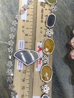 *Колье р.45 Фасетный Сапфир Микс арт. SO-N04424-X-W-BL-X-Y-329 вес 44,5 г - фото 260864 *Колье р.45 Фасетный Сапфир Микс арт. SO-N04424-X-W-BL-X-Y-329 вес 44,5 г - фото 260864