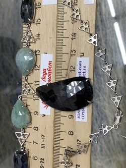 *Колье р.45 Фасетный Сапфир Микс арт. FI-N00485-X-W-GT-X-X-196 вес 34,7 г - фото 260898 *Колье р.45 Фасетный Сапфир Микс арт. FI-N00485-X-W-GT-X-X-196 вес 34,7 г - фото 260898