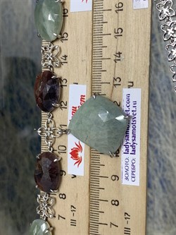 *Колье р.45 Фасетный Изумруд Сапфир Микс арт. SO-N04426-X-W-S-X-BR-343 вес 43,5 г - фото 260910 *Колье р.45 Фасетный Изумруд Сапфир Микс арт. SO-N04426-X-W-S-X-BR-343 вес 43,5 г - фото 260910