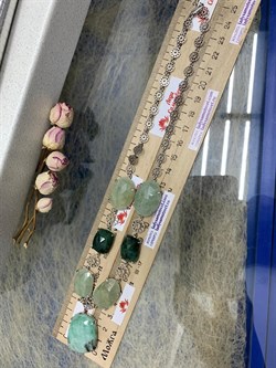 *Колье р.45 Фасетный Изумруд Сапфир Микс арт. FI-N00500-X-W-GT-X-X-127 вес 39,7 г - фото 260929 *Колье р.45 Фасетный Изумруд Сапфир Микс арт. FI-N00500-X-W-GT-X-X-127 вес 39,7 г - фото 260929