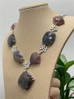 *Колье р.45 Фасетный Сапфир Микс арт. FI-N00570-X-W-GT-X-X-148 вес 51,57 г - фото 260964 *Колье р.45 Фасетный Сапфир Микс арт. FI-N00570-X-W-GT-X-X-148 вес 51,57 г - фото 260964