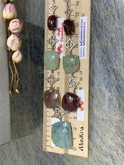 *Колье р.45 Фасетный Сапфир Микс арт. FI-N00450-X-W-GT-X-X-134 вес 38,9 г - фото 261006 *Колье р.45 Фасетный Сапфир Микс арт. FI-N00450-X-W-GT-X-X-134 вес 38,9 г - фото 261006