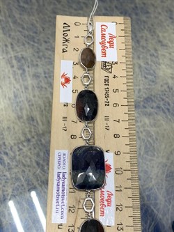 *Браслет р.19 Фасетный Сапфир Микс арт. FI-B00347-X-W-BL-X-GR-007 вес 17,63 г - фото 261039 *Браслет р.19 Фасетный Сапфир Микс арт. FI-B00347-X-W-BL-X-GR-007 вес 17,63 г - фото 261039