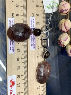 *Серьги Фасетный Сапфир арт. FI-E00394-X-W-GT-X-BR-117 вес 18,53 г - фото 261280 *Серьги Фасетный Сапфир арт. FI-E00394-X-W-GT-X-BR-117 вес 18,53 г - фото 261280