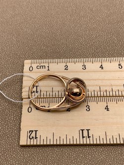 *Кольцо р.18,5 Шары цв Красное арт. 01-5248-00-000-1111-42-254 вес 3,78 г - фото 261405