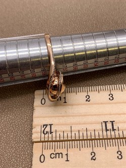 *Кольцо р.18,5 Шары цв Красное арт. 01-5248-00-000-1111-42-254 вес 3,78 г - фото 261416