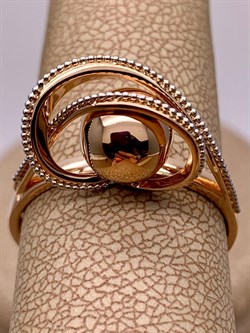 *Кольцо р.17,0 Шары цв Красное арт. 01-5248-00-000-1111-42-247 вес 3,69 г - фото 261424