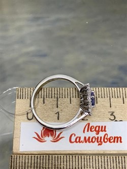*Кольцо р.18,5 Танзанит арт. SM-R01831-X-W-TN-X-W-436 вес 2,6 г - фото 261452 *Кольцо р.18,5 Танзанит арт. SM-R01831-X-W-TN-X-W-436 вес 2,6 г - фото 261452