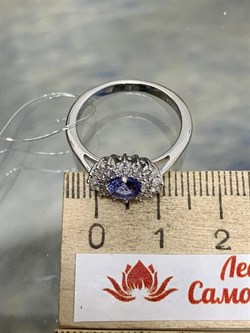 *Кольцо р.18,5 Танзанит арт. SM-R01831-X-W-TN-X-W-436 вес 2,6 г - фото 261456 *Кольцо р.18,5 Танзанит арт. SM-R01831-X-W-TN-X-W-436 вес 2,6 г - фото 261456