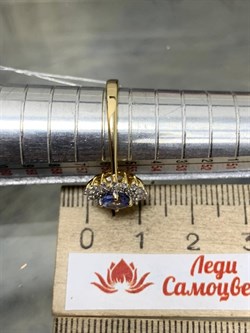 *Кольцо р.18 Танзанит арт. SM-R01831-X-L-TN-X-W-804 вес 2,7 г - фото 261463 *Кольцо р.18 Танзанит арт. SM-R01831-X-L-TN-X-W-804 вес 2,7 г - фото 261463