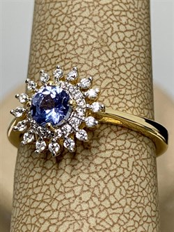 *Кольцо р.18 Танзанит арт. SM-R01831-X-L-TN-X-W-804 вес 2,7 г - фото 261468 *Кольцо р.18 Танзанит арт. SM-R01831-X-L-TN-X-W-804 вес 2,7 г - фото 261468